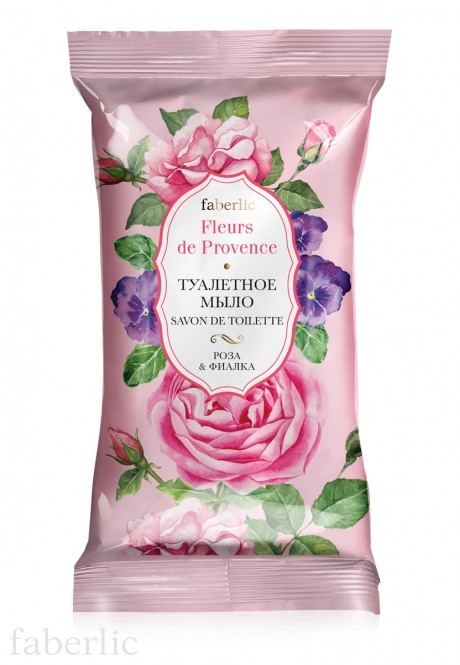 Toaletní mýdlo Růže & fialka